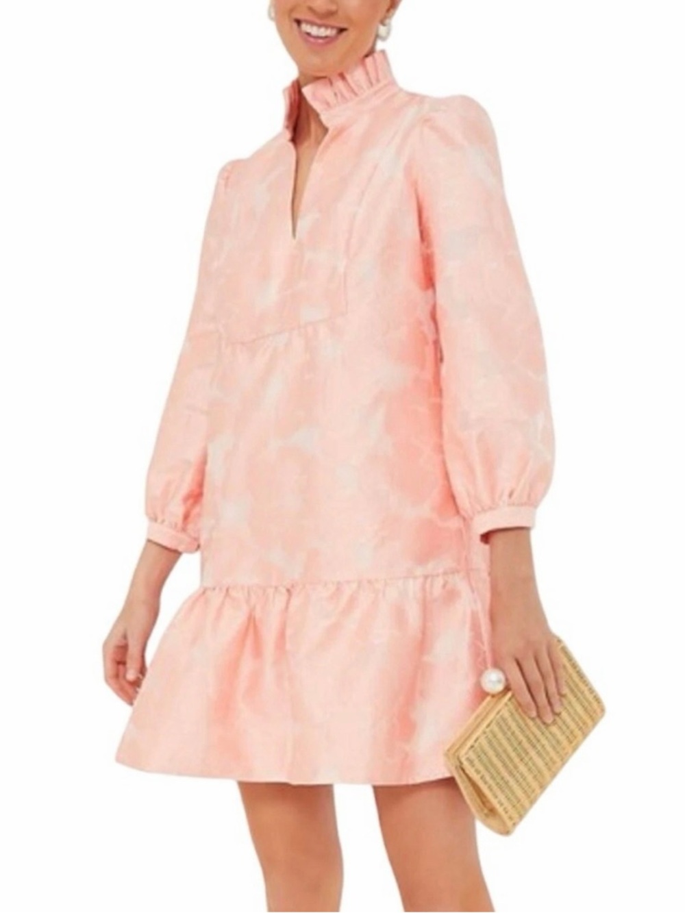 NWT Tuckernuck Bellini Fil Coupe Peach Drop Waist Palmerston Dress XS